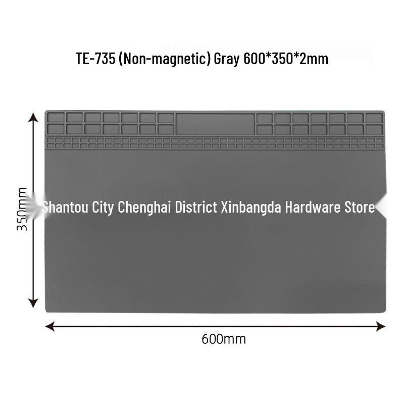 High-Temperature Resistant Silicone Repair Mat: Anti-slip, Anti-corrosion, Anti-static for Mobile Phone Repairs