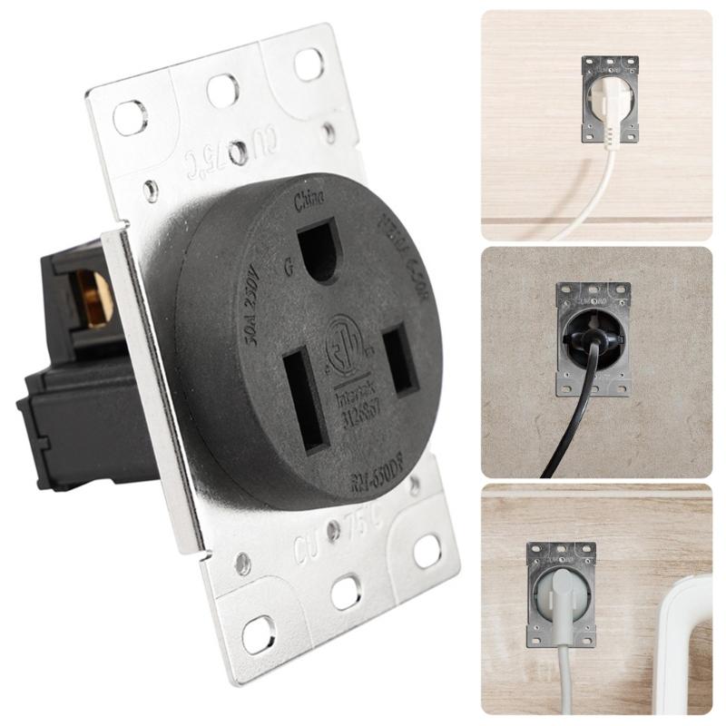 Розетка 50А 250В RM 650DF NEMA 6 50R с коррозионностойкой конструкцией для промышленного и бытового использования