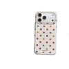 Korean Style Colorful Polka Dot Sticker for Apple 16 Pro Max & iPhone 15 Pro Case