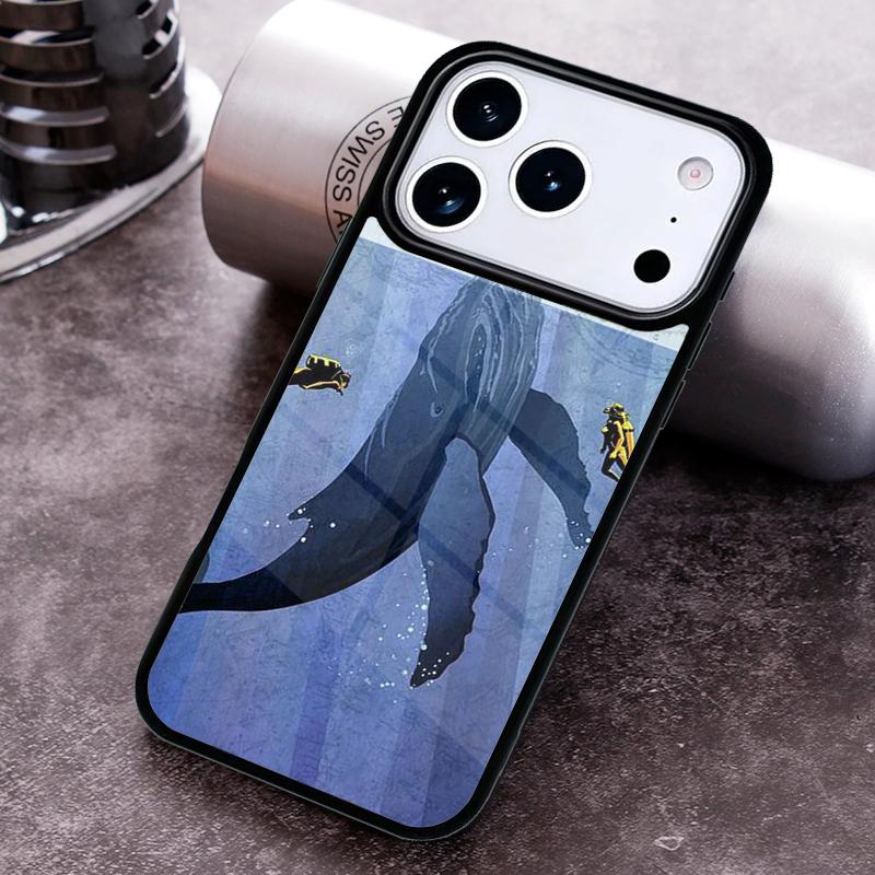 Scuba Diver Diving Phone Case For iPhone 17,16e,15,14,13,12,11,Mini,Pro,MAX soft Silicone Cover