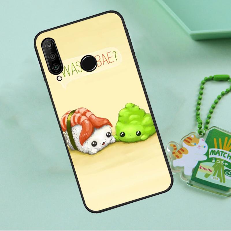 Суши Роллы Рис Кухня Еда Милый Для Huawei Nova 12i 12s 7i 8i 11i 9 10 SE Y90 Y60 Y70 Y72 Y61 Y91 P30 P40 Lite P60 Pro Чехол