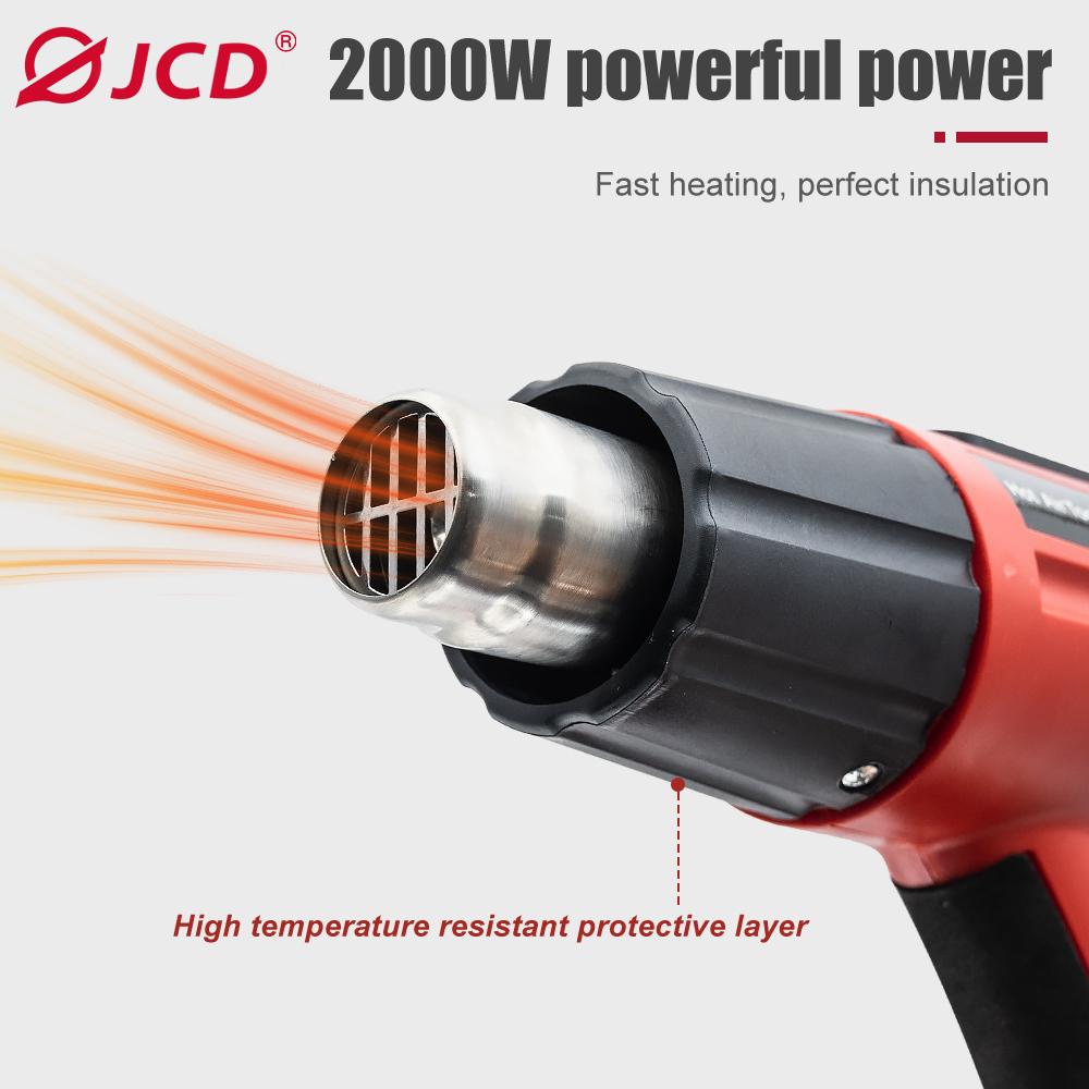 JCD High Power 2000W Регулируемые электрические термофены с регулируемой температурой горячего воздуха