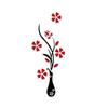 DIY Home Room Decor 3D Vase Flower Tree Wall Sticker Removable Decal 30x80cm