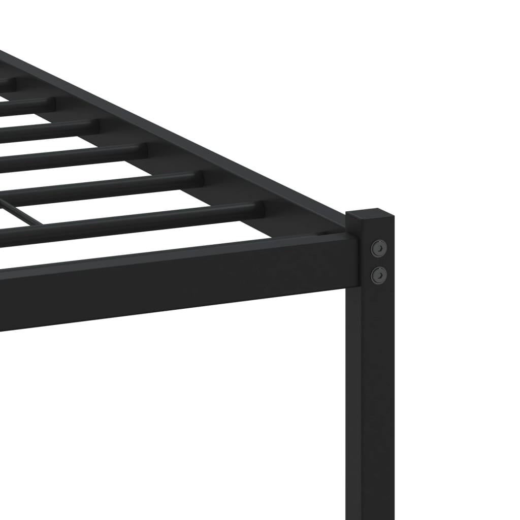 Bed Frame without Mattress with Headboard Brown Oak Look 120 x 190 cm