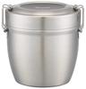 Skater Antibacterial Thermal Lunch Box Bowl Type Stainless Steel Lunch Box 550ml Silver STLBD6AG-A