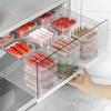 2pecs Refrigerator Storage Box Fridge Organizer Meat Fruit Vegetable Food Container Sealed Fresh Box with Lid Kitchen Accessories