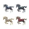 Shimmering Crystal Rhinestones Horse Pin Handmade Enamel Designs Lightweight Accessory for Everyday Wear