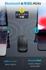 Мышь Bluetooth Перезаряжаемая Беспроводная Мышь Оптическая Переключение 3dpi Бесшумная Тонкая Компактная Беспроводная Мышь Высокая Точность Симметричная Удобная для Переноски