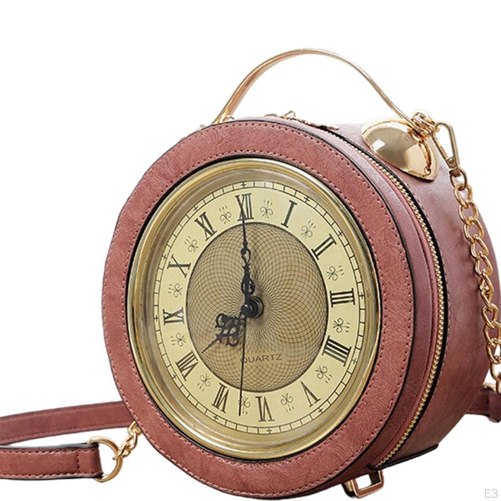 Clock Purse and Handbag Fashion Womens Shoulder Bag