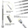 Precision Screwdriver Set 0.6-2.0mm High Hardness Steel Cross Screwdriver Kit Metric Flat Head Screwdriver for Watch Repair