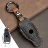 Genuine Leather Car Key Case Cover For Mercedes Benz A B C S Class AMG GLA CLA GLC W176 W221 W204 W205 Accessories Bag Keychain