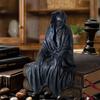 Gothic Black Robe Brother Mysterious Lord Desk Ornament