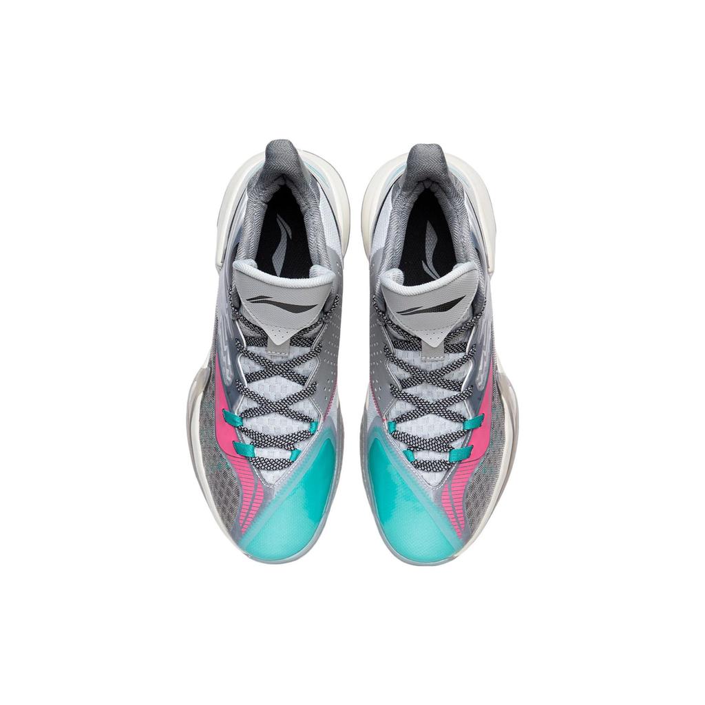 Кроссовки для баскетбола Li Ning Speed Wind Comfortable Daily Shock Absorbing Non-Slip Mid Top Men sketball shoes Shark-Gray ABPR061-3