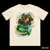 Rayquaza Printed Pure Cotton T-shirt for Men and Women Spring/Summer  Collection Fashion Short Sleeved Shirt