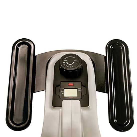 Sunny Health Fitness Elliptical Magnetic Under Desk Machine Foot Pedal Exercise Equipment White Assembled & SF-E3872