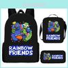 Школьный рюкзак Rainbow Friends для детей из водонепроницаемой ткани Oxford с мультяшным принтом для школы