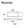 Звукосниматель Artec MHFA95 Alnico 5 Mini Humbucker, для установки сбоку, нековый, в стиле Johnny Smith, для джазовых гитар, Хром