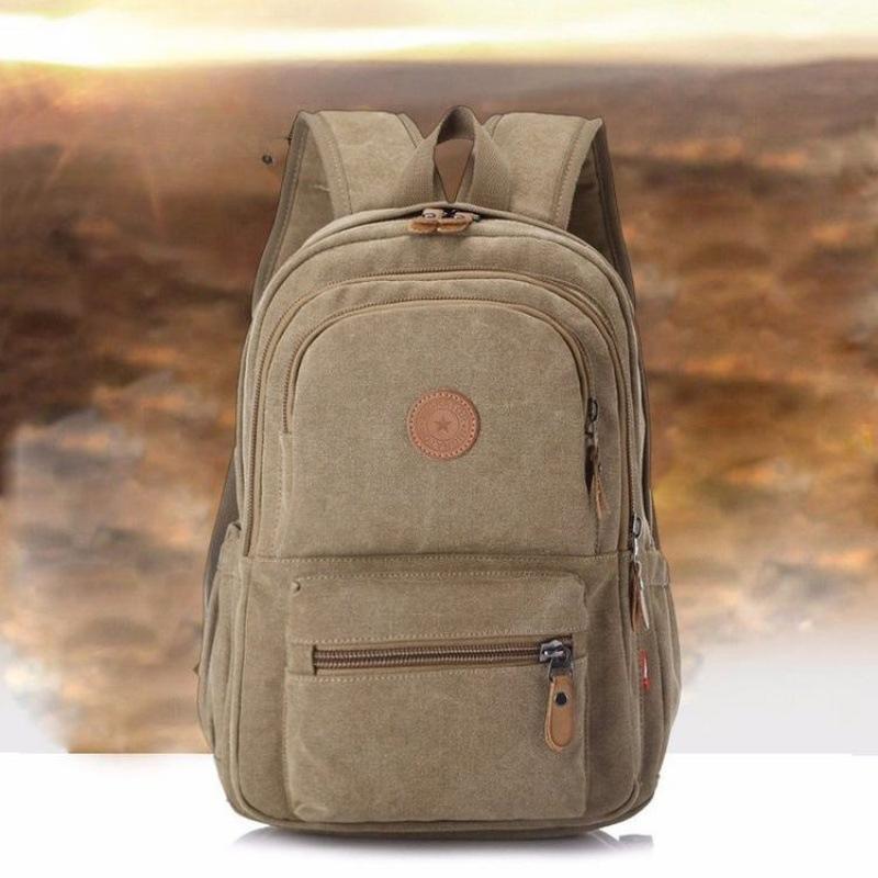 Backpack for Both Men and Women Large-capacity Luggage Bag Retro College Student Schoolbag