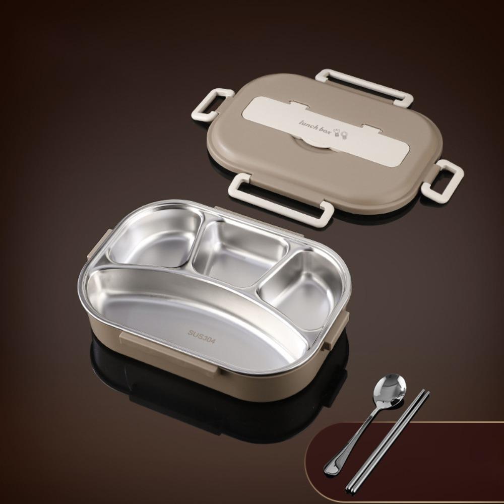 304 Stainless Steel Lunch Container Large Capacity Food Container Office