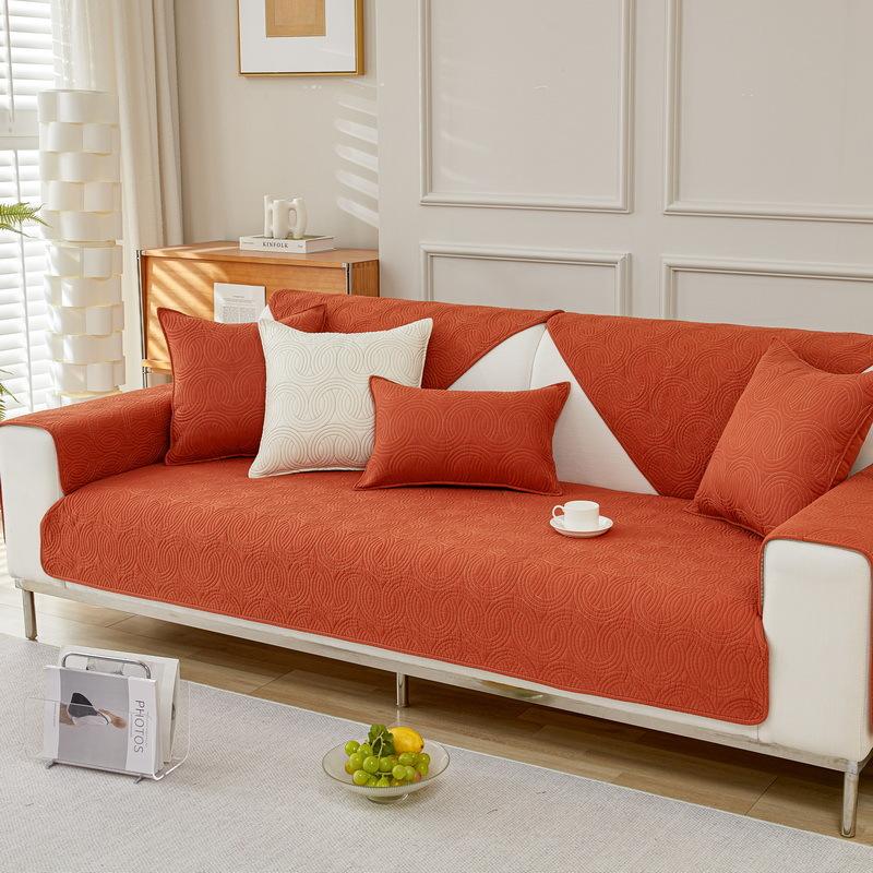 Universal High-Density Cotton Sofa Seat Cushion In Autumn And Winter, Non-Slip And Dustproof, Simple And Light Luxury Sofa Cover Cover Cloth Towel