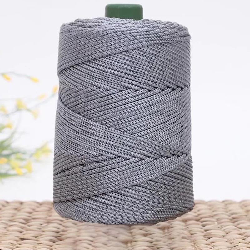 Летняя пряжа для вязания крючком Ice Rope 3 мм нить для ручного вязания сумок, солнцезащитных шляп, обуви, плетеная крючком своими руками, подушка, шелк средней толщины, около 200 м