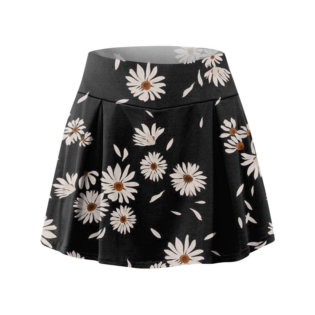 Женские спортивные эластичные плиссированные теннисные юбки для бега, йоги, внутренние шорты, эластичные спортивные шорты для гольфа