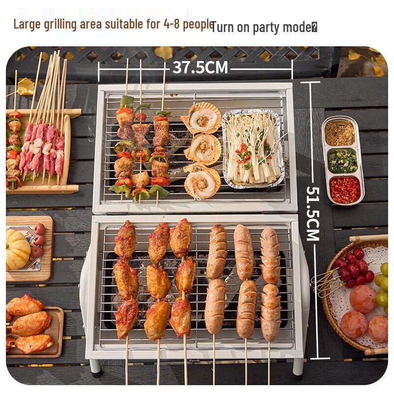 Beishanlang Round Dual-Sided Outdoor BBQ Grill