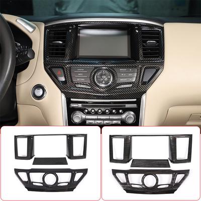 Для Nissan Pathfinder 2013-2018 ABS Декоративная рамка-наклейка на центральную консоль, воздуховоды, экран навигации Автомобильные аксессуары
