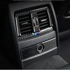 Carbon Fiber Auto Interior Rear Air Conditioning Outlet Trim Cover Sticker For BMW 3 Series F30 3GT F34 2013-19 Car Accessories