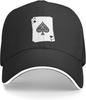 Кепка с козырьком Poker Туз пик Мужская Женская Регулируемая Сэндвич Кепка Папы Шляпа для гольфа