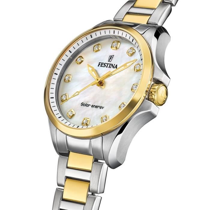 Montre Femme FESTINA SOLAR ENERGY En Acier Bicolore - 244217
