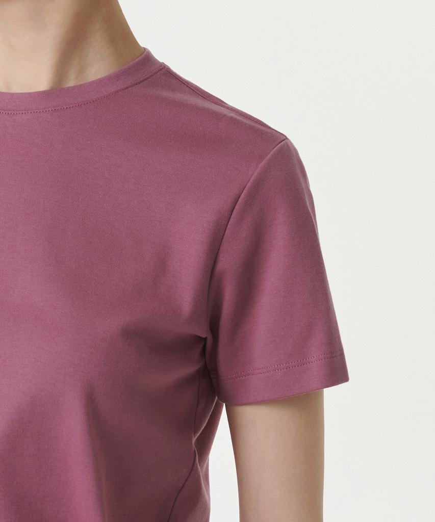 MUSINSA STANDARD WOMAN Women'S Basic Crew Neck T-Shirt [Dusty Magenta]