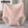5pcs/lot Plus Size Panties Women's Cotton High Waist Abdominal Underwear Sexy Seamless Briefs Girls Ladies Underpant Panty Calcinhas