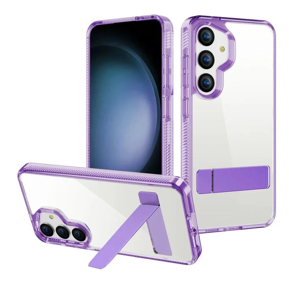 Прозрачный невидимый чехол-кронштейн для телефона Samsung Galaxy S25 S24 Ultra S25 S24 S23 Plus S25 + держатель защитный прозрачный чехол