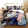 New Anime Game Yelan Genshin Impact Bedding Set Cartoon Anime Three-piece Set Adult Kid Bedroom Duvet Cover Sets 3D Kawaii Girls