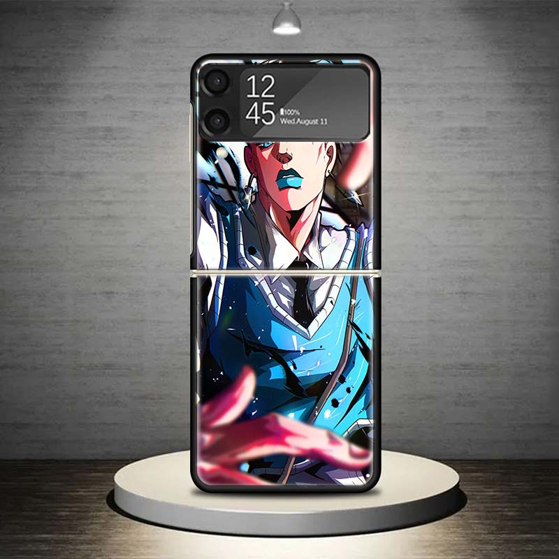 Чехол для телефона JoJo Adventure Рохан Кисибэ для Samsung Galaxy Z Flip 7 6 5 4 3 5G Ударопрочный чехол Z Flip7 Flip6 ZFlip5 Flip3 Flip4