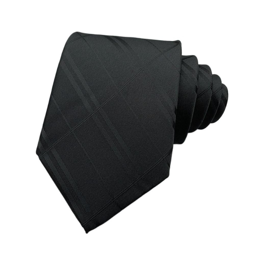 Однотонный мужской галстук Цветочный ретро-галстук Классический черный галстук Рубашка