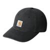 Carhartt WIP Вышитый узор и квадратная этикетка Чистый хлопок Dearborn Непокрытый холст Кепка-утка Унисекс кепки Черный I036654-89-06