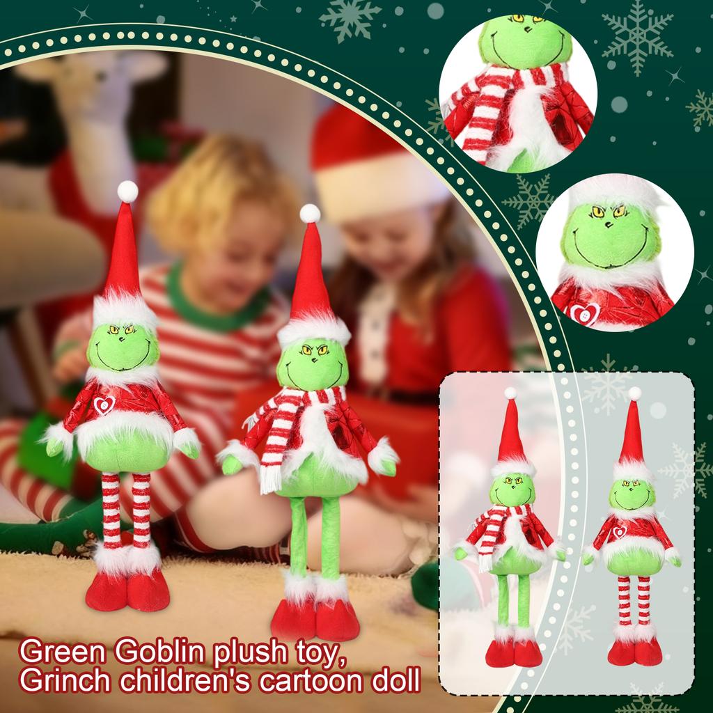 Plush Toy Green Foam Doll Children's Cartoon Doll Christmas Cute Dolls