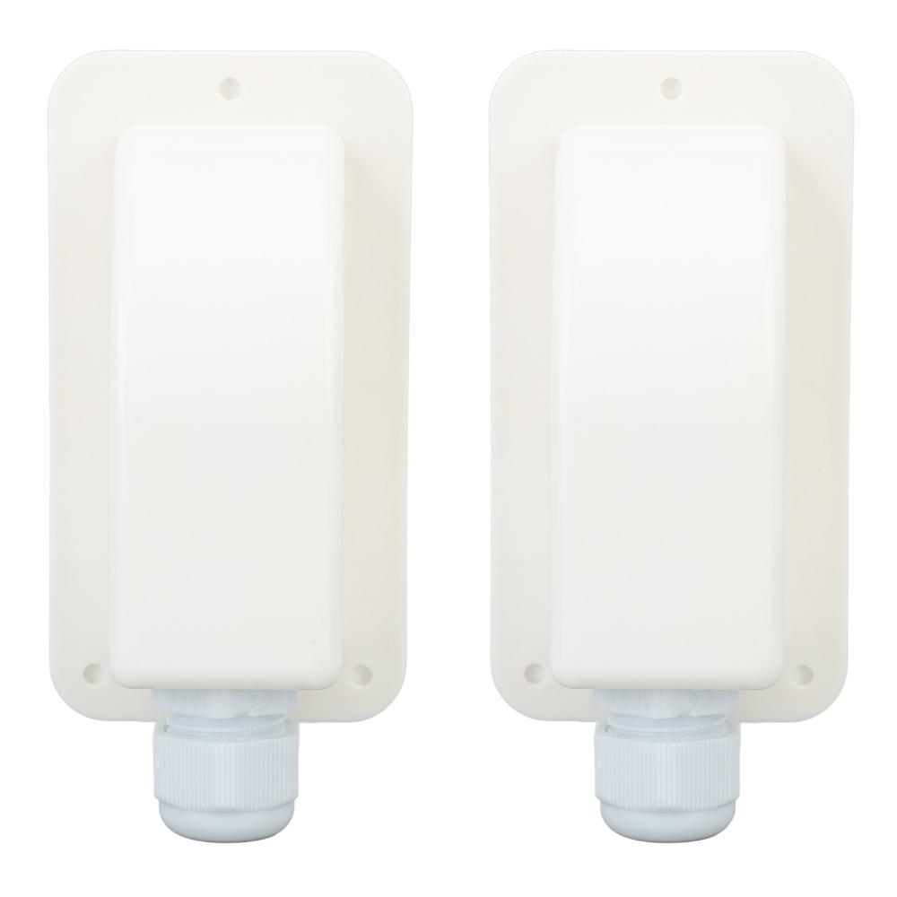 2Set 6mm² to 12mm² Cable Solar Cable Entry Gland White Waterproof Design Solar Single Cable Entry Gland Box Single Cable Entry