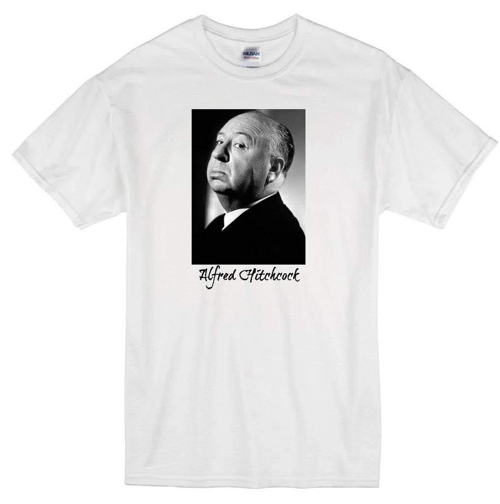ALFRED HITCHCOCK MOVIE DIRECTOR PSYCHO VERTIGO REAR WINDOW BIRDS WHITE T-shirt