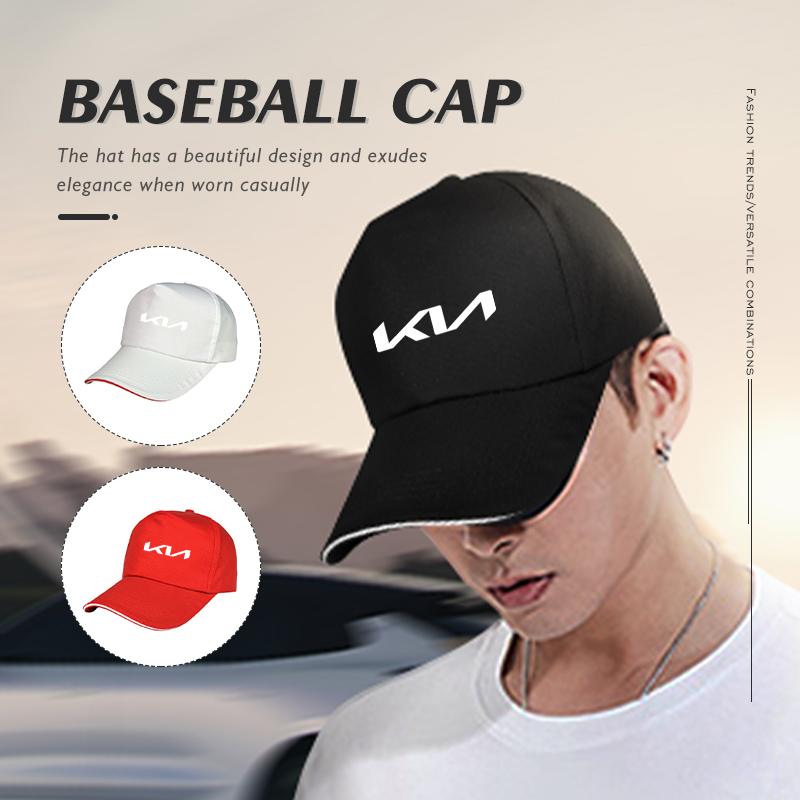 CKTJ8 Breathable Cotton Baseball Cap Sweatband Secure Men Women For KIA Stinger Optima Cerato Soul Venga Forte Spectra Sedona