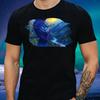 T-Shirt Herren Takahe Vogel Bei Vollmond Motiv Baumwolle Größe XS Bis 5XL