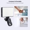 Светильник для селфи с клипсой, 3 режима, 10 уровней яркости, суперяркий, универсальный, перезаряжаемый, компактный, портативный, светодиодный, заполняющий свет