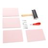 Rubber Carving Blocks for DIY Printmaking Crafts Soft Linoleum Block Stamp Making Kit for Beginners
