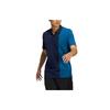 Casual Breathable Sports Short Sleeve Polo Shirt Men Tops Blue GN7589