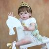 BZDOLL 60 CM Finished 3D-Paint Skin Soft Silicone Reborn Baby Toddler Doll For Girl 24 Inch Cloth Body Toy Princess Dress Up Alive Bebe