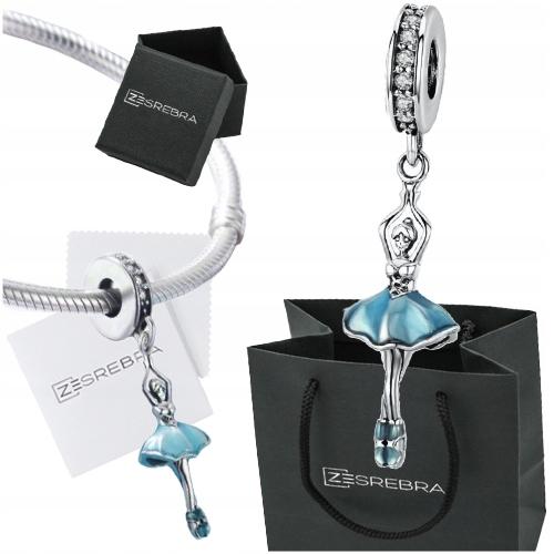 Charms 925 Ballerina Pendant Bead Beads Dance Gift Zircons