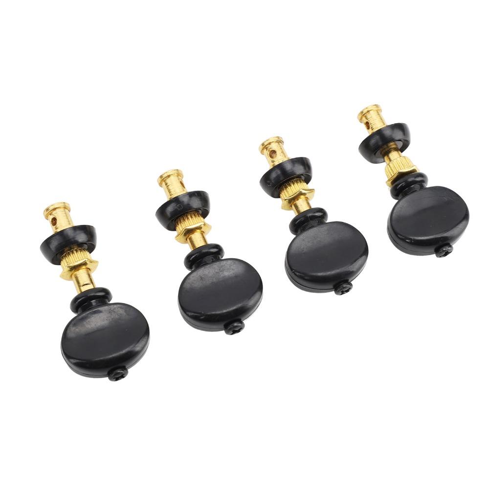 8PCS Metal, Plastic Ukulele Tuners Black And Golden Ukulele Tuning Keys Ukulele Tuning Peg  Ukulele
