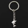 Fashion Lovely Dolphin 23x13mm Pendant 30mm Key Ring Chain Bronze Men Car Gift Souvenirs Keychain